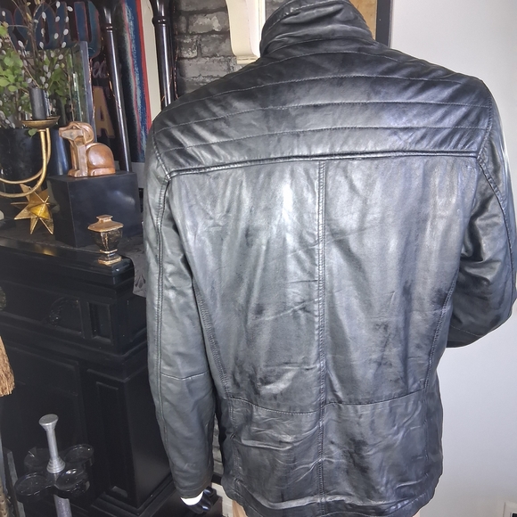 Men's Black Military Field Jacket - Picture 6 of 11